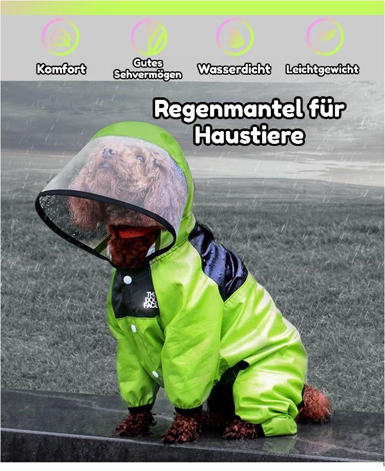 Bunte Regenjacke für Hunde