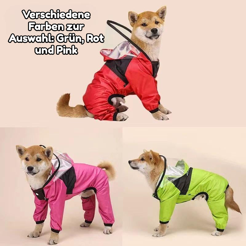 Bunte Regenjacke für Hunde