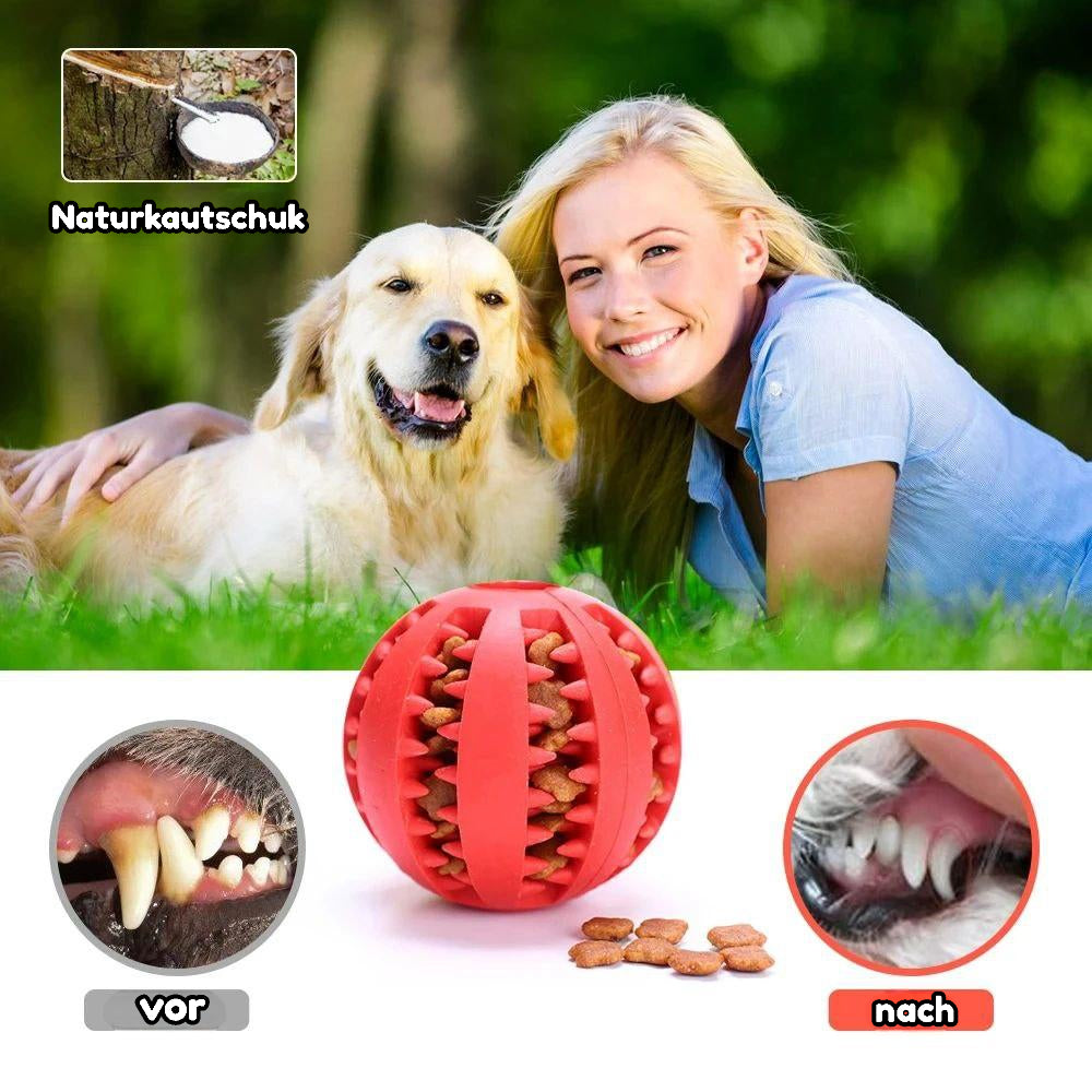 Interaktiver Hundeball – Kauen, Reinigen & Füttern