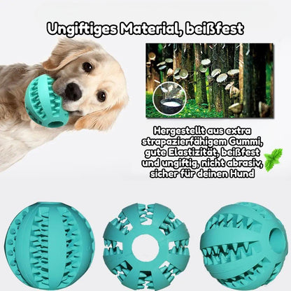 Interaktiver Hundeball – Kauen, Reinigen & Füttern